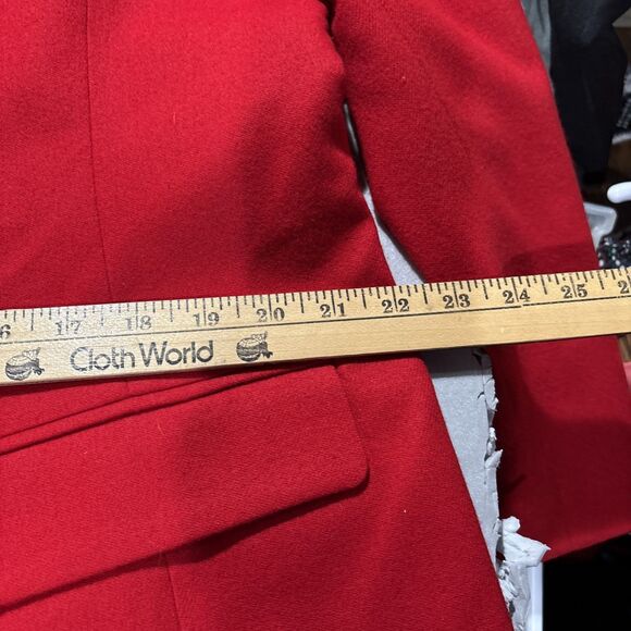Vintage Pendleton Blazer L Womens Red Button Virgin Wool USA Jacket See Pics so - Picture 13 of 14